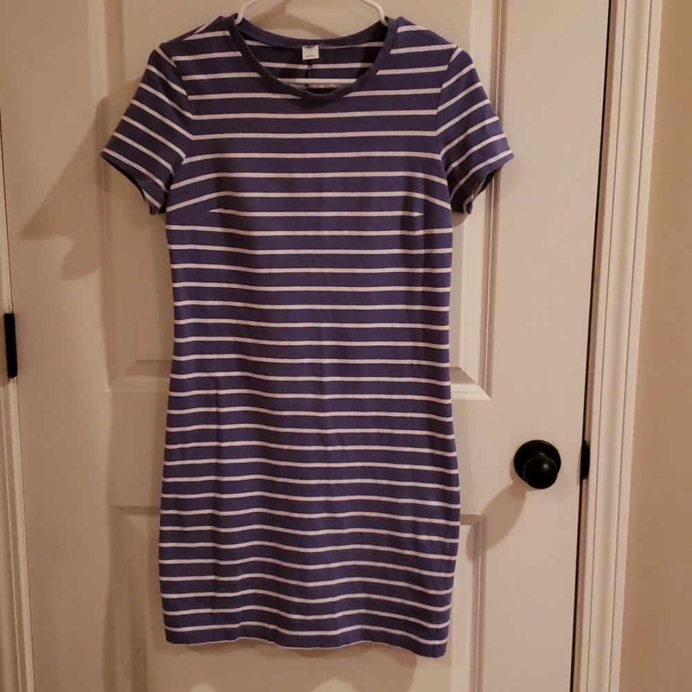 Old navy tshirt striped blue dress